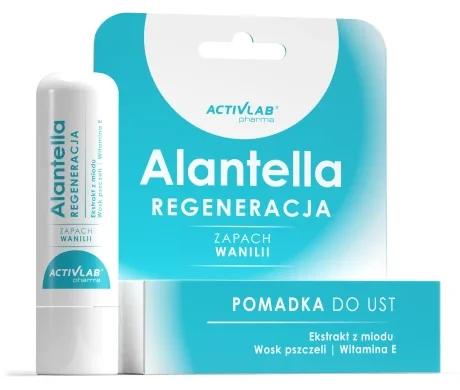 Activlab Pharma Alantella Regeneracja Pomadka do ust, wanilia, 4,9 g