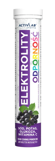Activlab Elektrolity Odporność o smaku czarnej porzeczki, 20 tabletek musujących