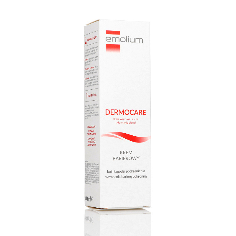 Emolium Dermocare Krem barierowy, do skóry nadwrażliwej, podrażnionej, 40 ml