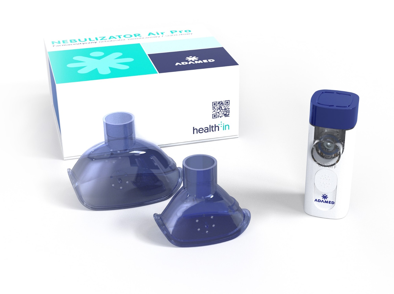 Nebulizator air pro 2019 , wspomagający leczenie dróg oddechowych, 1 szt.
