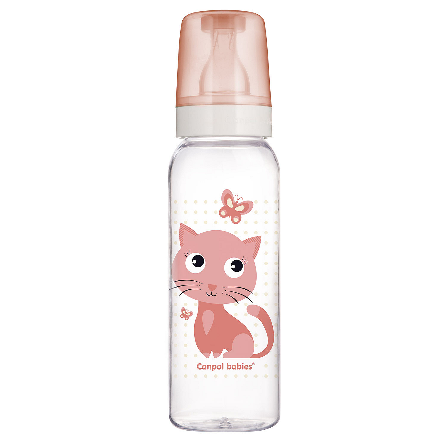 Canpol Babies,  butelka wąska CUTE ANIMALS 250ml