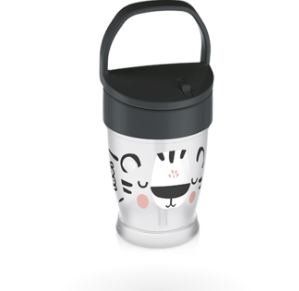 LOVI Freestyle Salt & Pepper kubek ze słomką, 250 ml