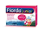 Fiorda Junior pastylki ze składnikami wspomagającymi w podrażnieniach gardła i krtani dla dzieci o smaku malinowym, 15 szt.