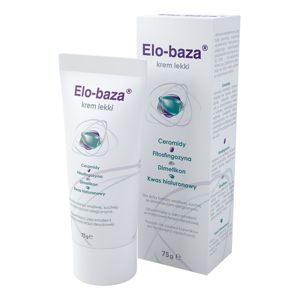 Elo-baza  krem lekki z kwasem hialuronowym, 75 g