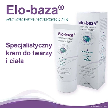 Elo-baza, krem intensywnie natłuszczający z woskiem pszczelim, 75 g