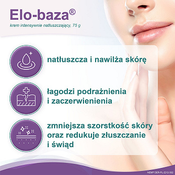 Elo-baza, krem intensywnie natłuszczający z woskiem pszczelim, 75 g