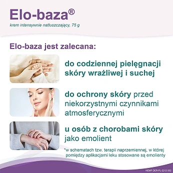 Elo-baza, krem intensywnie natłuszczający z woskiem pszczelim, 75 g
