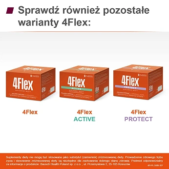 4Flex, proszek do sporządzania roztworu o smaku czarnej porzeczki z witaminą C, 30 sasz.