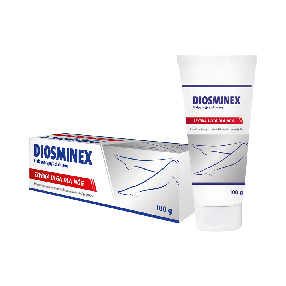 Diosminex Żel szybka ulga przy uczuciu ciężkości nóg, 100 g