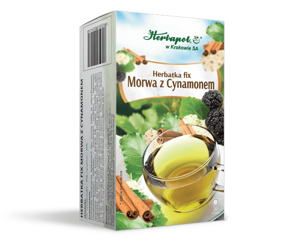 Herbatka fix Morwa z Cynamonem, herbata rozgrzewająca, wspierająca trawienie, 20 sasz. x 2 g