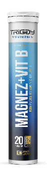 Triggy Magnez + Vit B, 20 tabletek musujących, czarna porzeczka