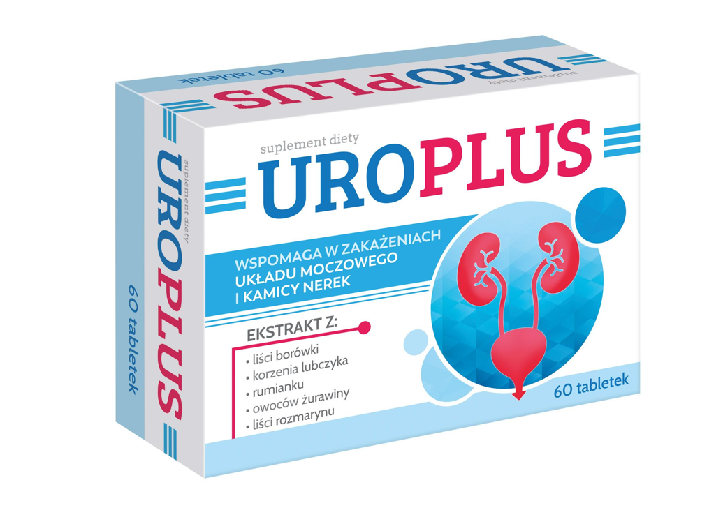 Uroplus tabletki ze składnikami wspomagającymi w zakażeniach układu moczowego, 60 szt.