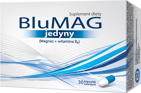 Blumag jedyny, kapsułki z magnezem i witaminą B6, 30 szt.