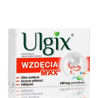 Ulgix wzdęcia max, kapsułki łagodzące odbijanie, uczucie pełności, 30 szt.