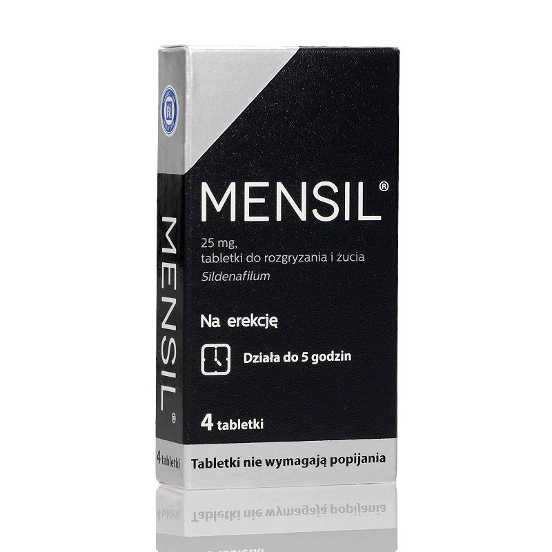 Mensil, tabletki stosowane w zaburzeniach erekcji u dorosłych mężczyzn, 4 szt.