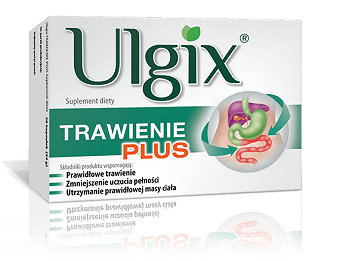 Ulgix Trawienie Plus , kapsułki ze składnikami wspomagającymi prawidłowe trawienie i zmniejszenie uczucia pełności, 30 szt.