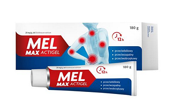 Mel Max Actigel, żel o dzaiłaniu przeciwbólowym i przeciwzapalnym, 180 g