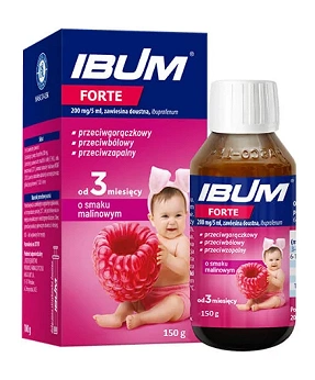 Ibum Forte 200 mg, zawiesina, malinowa, 150 g