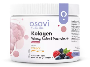 OLIVIT SP. Z O.O. Osavi Kolagen Włosy, Skóra i Paznokcie, proszek, owoce leśne, 150 g — Inhaltsstoffe i ocena