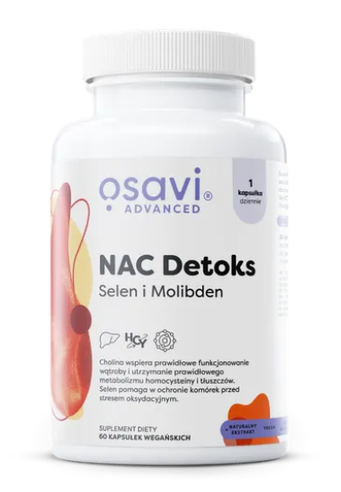 Osavi Nac Detoks Selen I Molibden 60 kapsułek