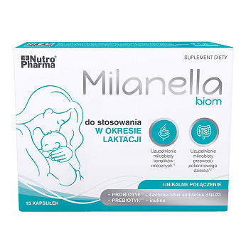 Milanella Biom, probiotyk dla kobiet karmiących piersią, 15 szt.