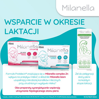 Milanella Biom, probiotyk dla kobiet karmiących piersią, 15 szt.