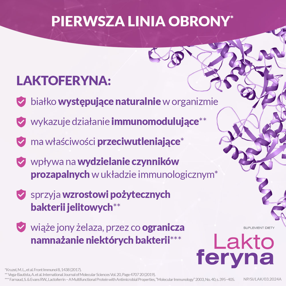 Laktoferyna, 15 kapsułek