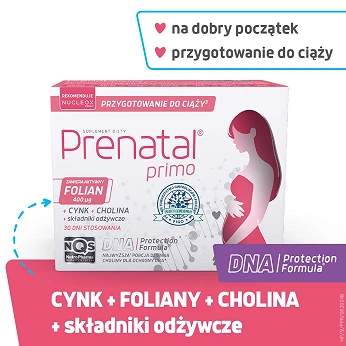 Prenatal Primo , kapsułki dla kobiet planujących ciążę, 30 szt.