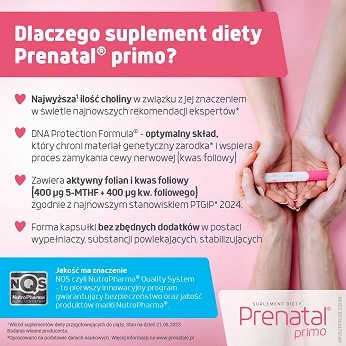 Prenatal Primo , kapsułki dla kobiet planujących ciążę, 30 szt.