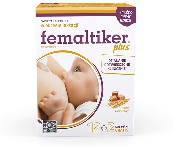 Femaltiker plus, smak karmelowy, 12 + 2 szt.