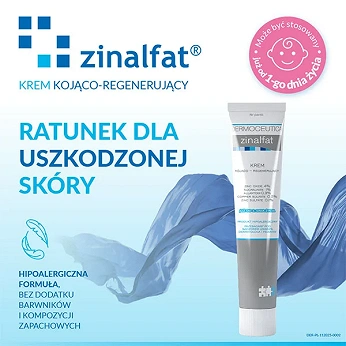 Zinalfat, krem łagodzący podrażnienia skóry, przyspieszający regenerację naskórka, tuba 50 ml