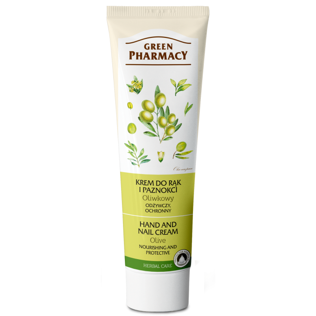 ELFA PHARM Green Pharmacy Krem do rąk i paznokci , oliwkowy 100ml