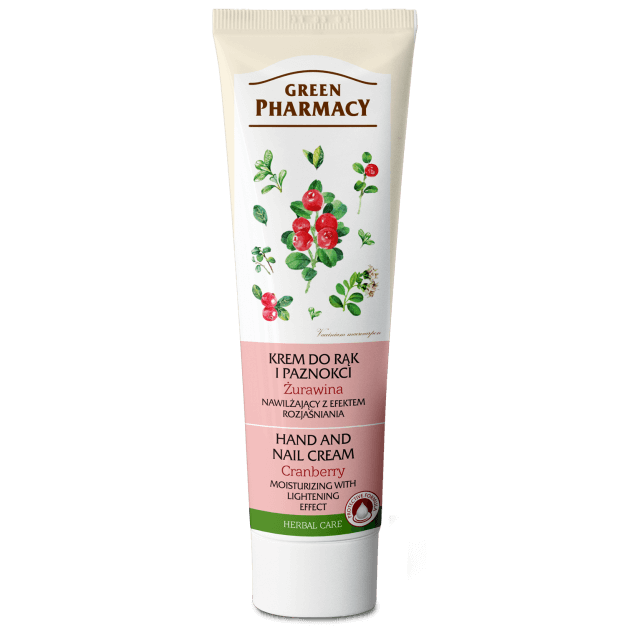 Green Pharmacy,  krem do rąk i paznokci z żurawiną, 100 ml