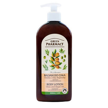 Green Pharmacy, balsam do ciała nawilżający z oliwką i olejem argonowym, 500 ml