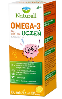 Naturell Omega 3 Uczeń, płyn, 150 ml KRÓTKA DATA 31.07.2026