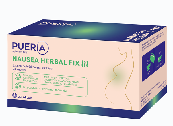 Pueria Nausea Herbal Fix, 20 saszetek