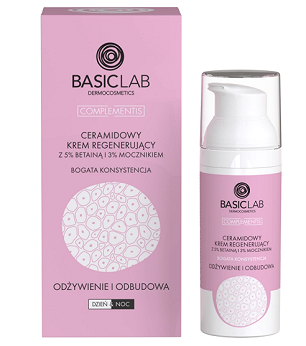 BasicLab, ceramidowy krem regenerujący, 50 ml