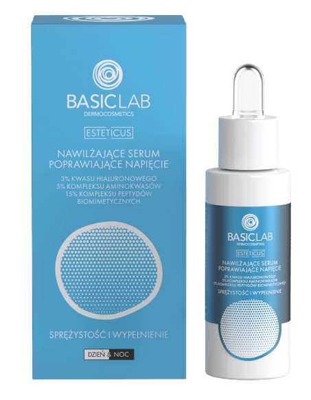 NEW APPROACH SP. Z O.O. BasicLab, nawilżające serum poprawiające napięcie, 30 ml — Składniki i ocena