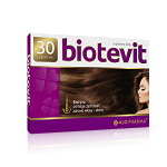 Biotevit tabletki ze składnikami wspomagającymi zdrowy wygląd paznokci, włosów i skóry, 30 szt.