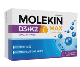 Molekin Max D3+K2 w oleju lnianym