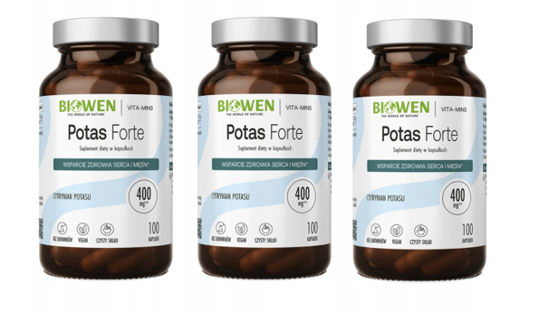 Biowen Potas Forte, 3 x 100 kapsułek 