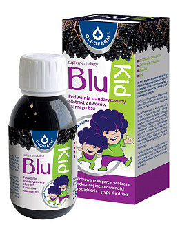 Blu Kid, syrop ze składnikami wspierającymi odporność dla dzieci, butelka 150 ml