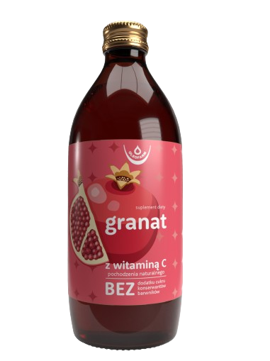 Granat z naturalną witaminą C, sok, 500 ml