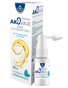 Oleofarm Akuvax, spray do higieny uszu, 30 ml