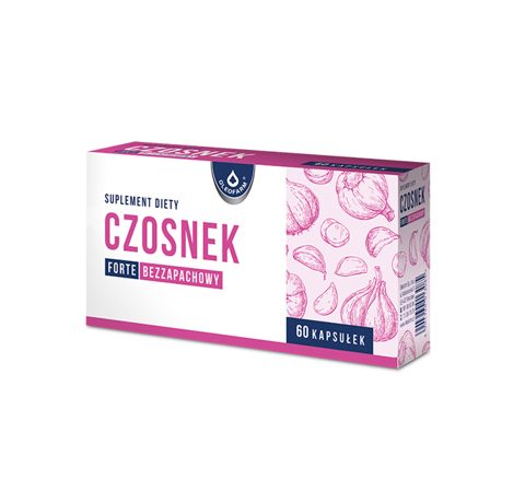 Czosnek forte, kapsułki bezzapachowe ze składnikami wspierającymi odporność, 60 szt.