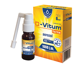 D-Vitum forte 1000 j.m. aerozol z witaminą D, 6 ml