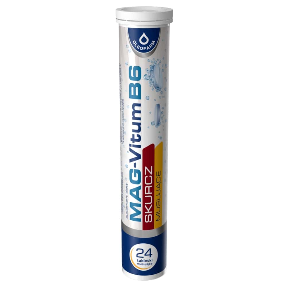 Mag-Vitum B6 SKURCZ tabletki musujące, 24 szt.