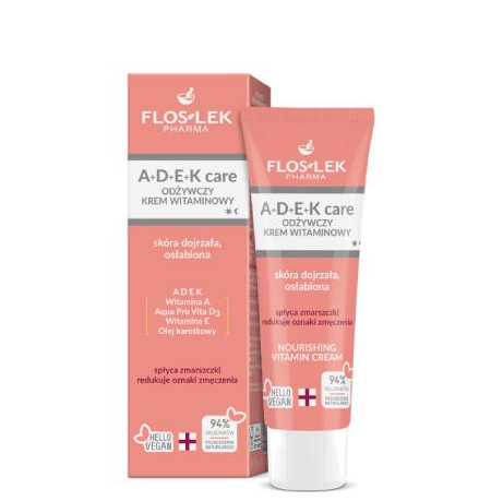 Flos-Lek A+D+E+K Care, krem odżywczy, witaminowy, 50 ml