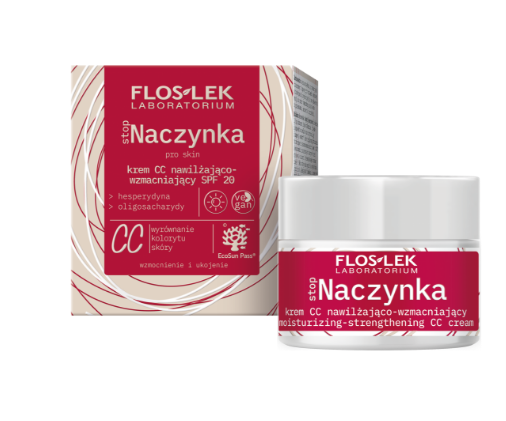 Flos-Lek Stopnaczynka, krem CC nawilżająco-wzmacniający, SPF 20, 50 ml