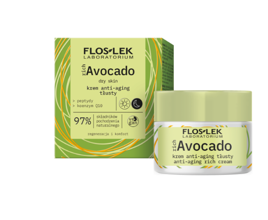FLOSLEK Flos-Lek Rich Avocado, krem anti-aging, 50 ml